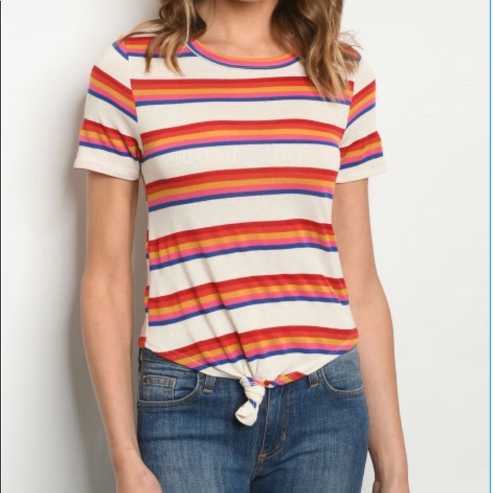 Striped Tied Shirt